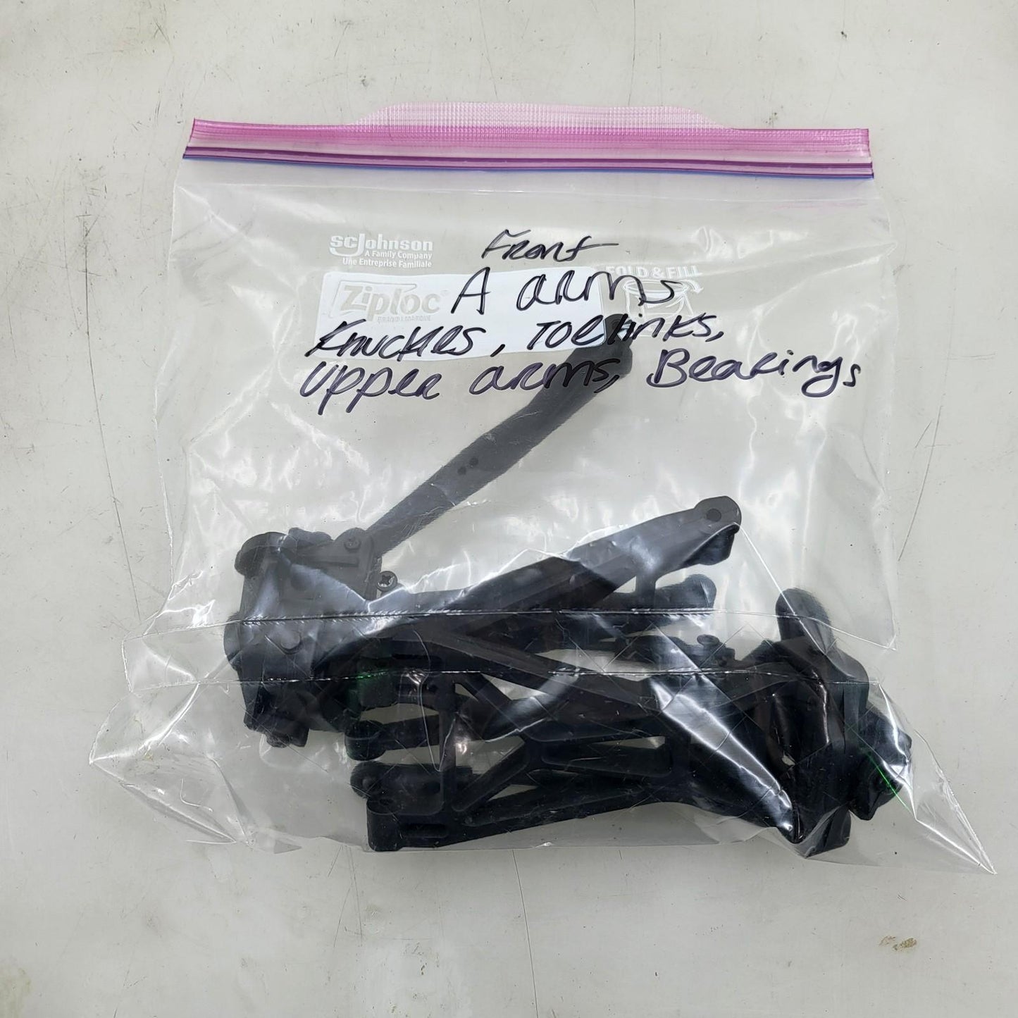 HPI Savage Octane 1/8 front upper arms, A arms, knuckles, toe links, bearings