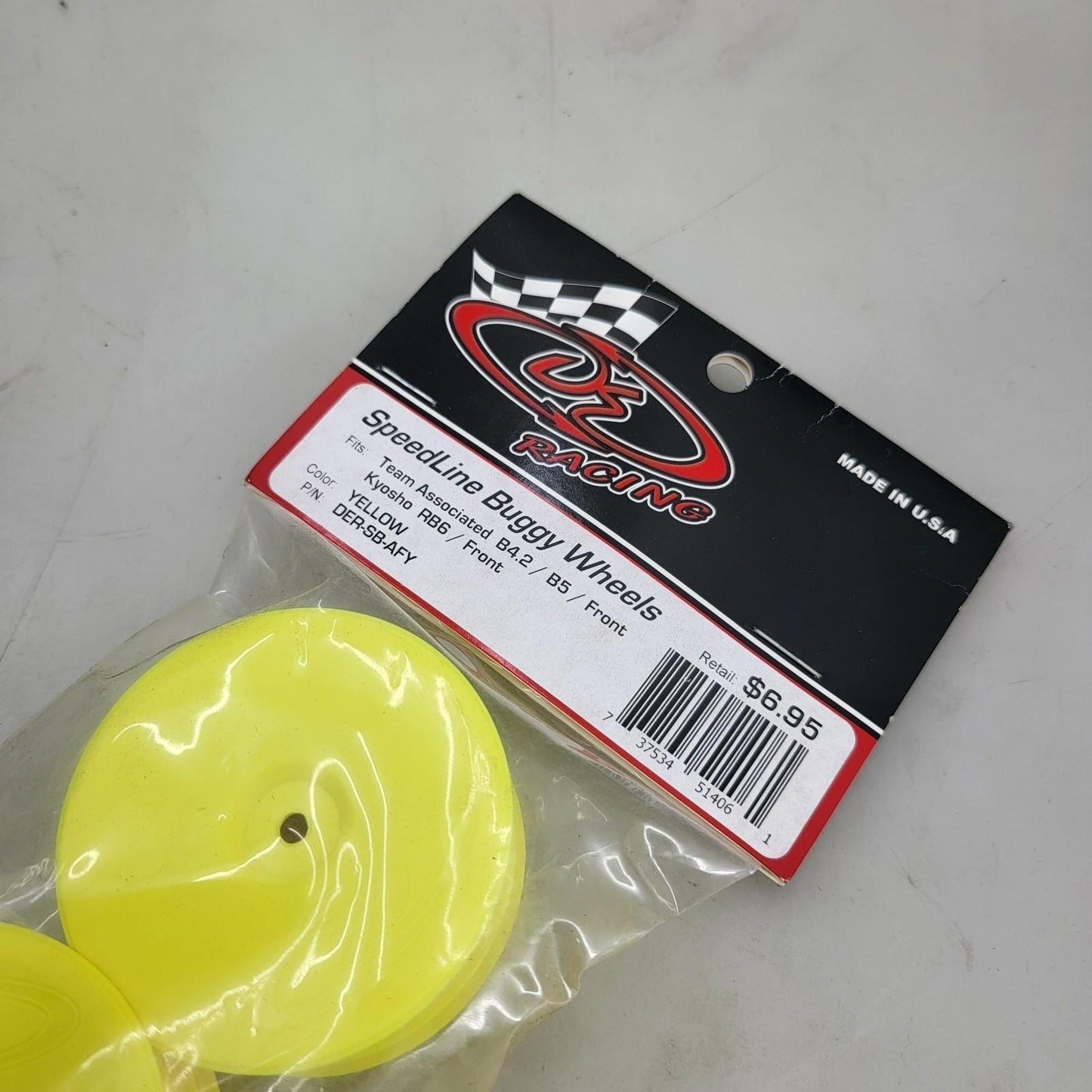 DE Racing speedline buggy wheels yellow DER-SB-AFY 1/10 Kyosho