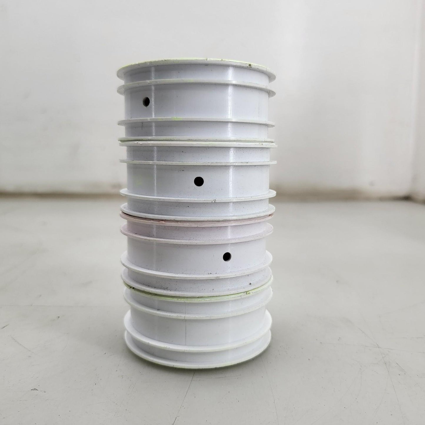 x4 buggy wheels, 1/10th scale white, some discoloration