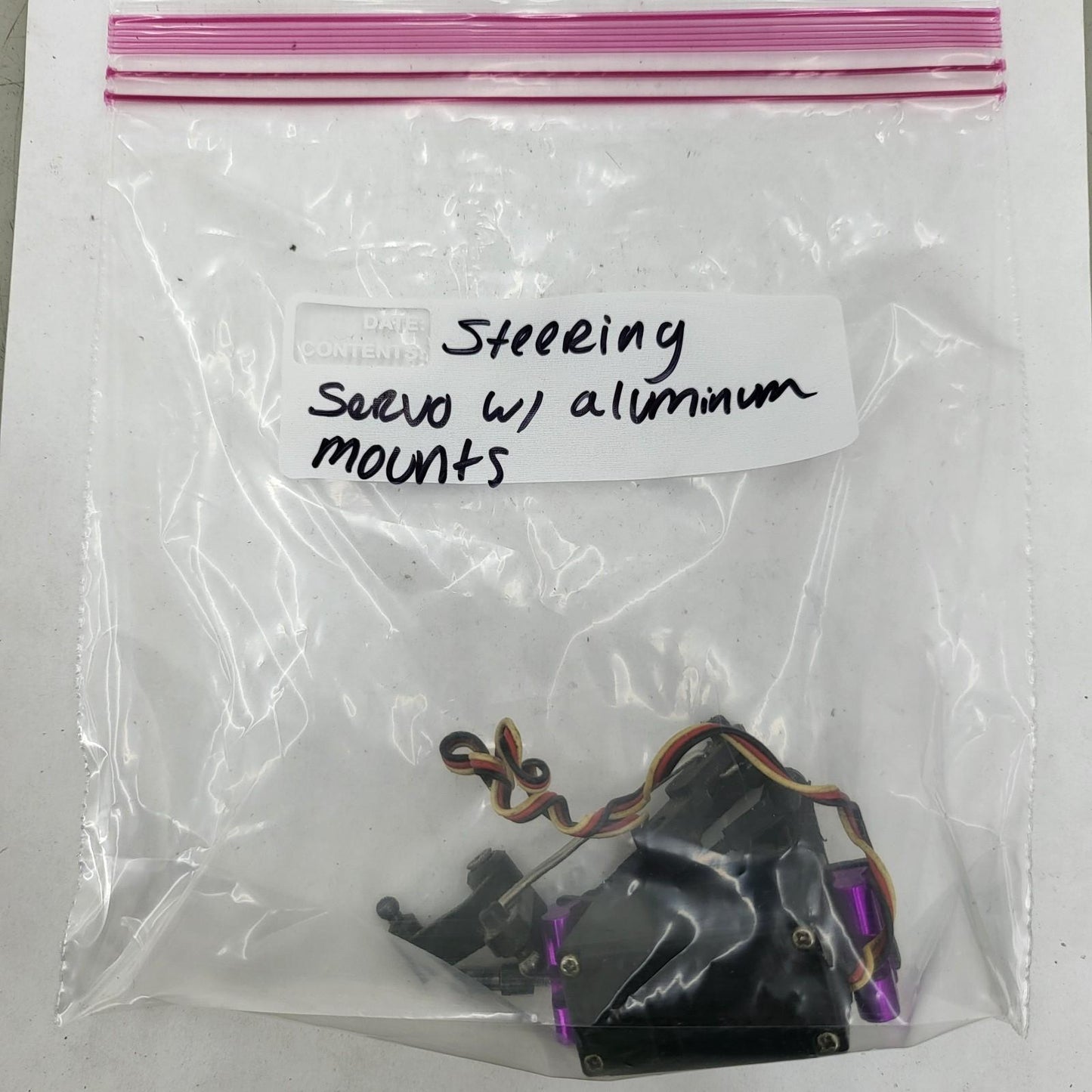 HPI RS4 Nitro Futaba steering servo S3003 w/ steering linkage & aluminum mounts