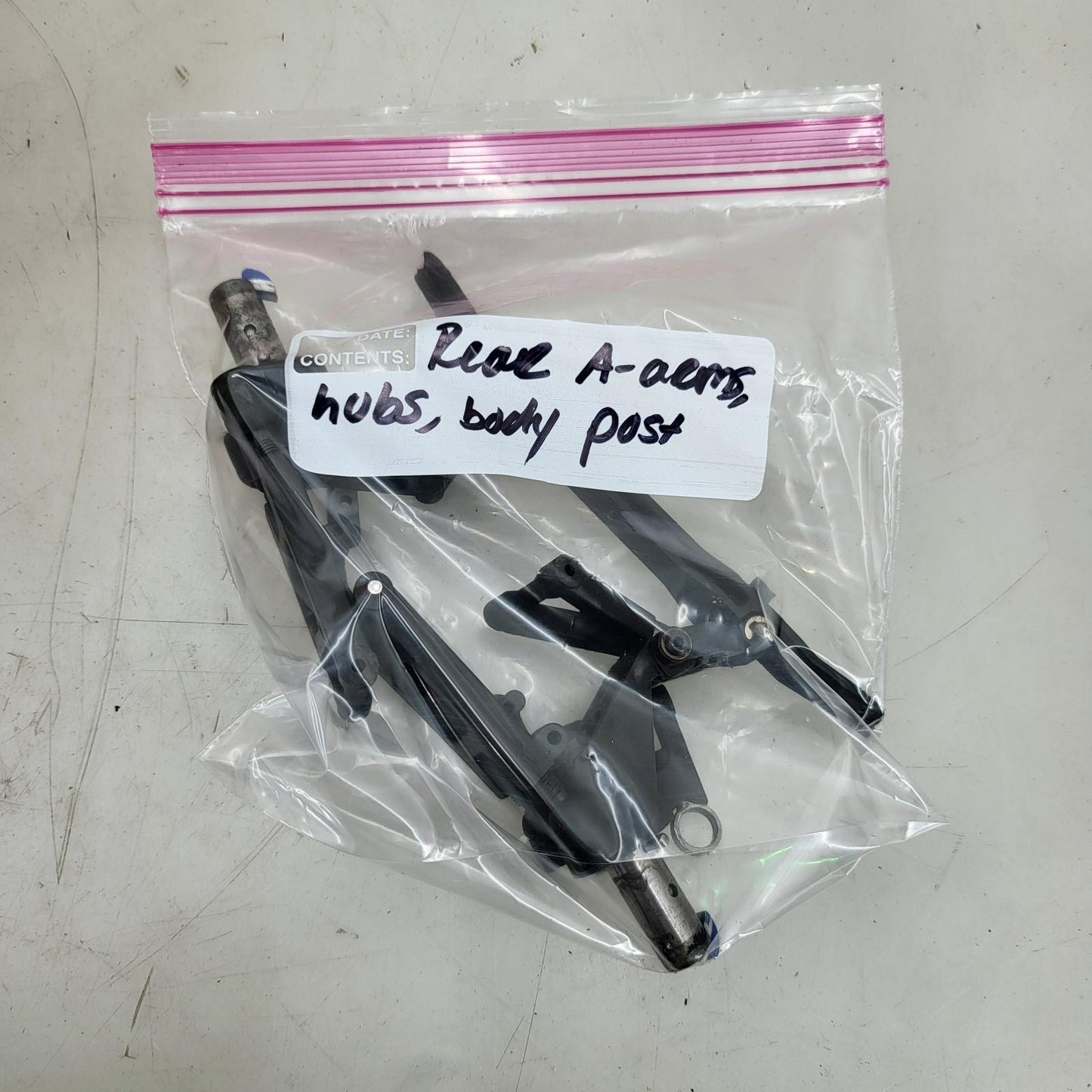 Rear body post, A-arms, hubs 1/8th Kyosho FW series? Mugen?