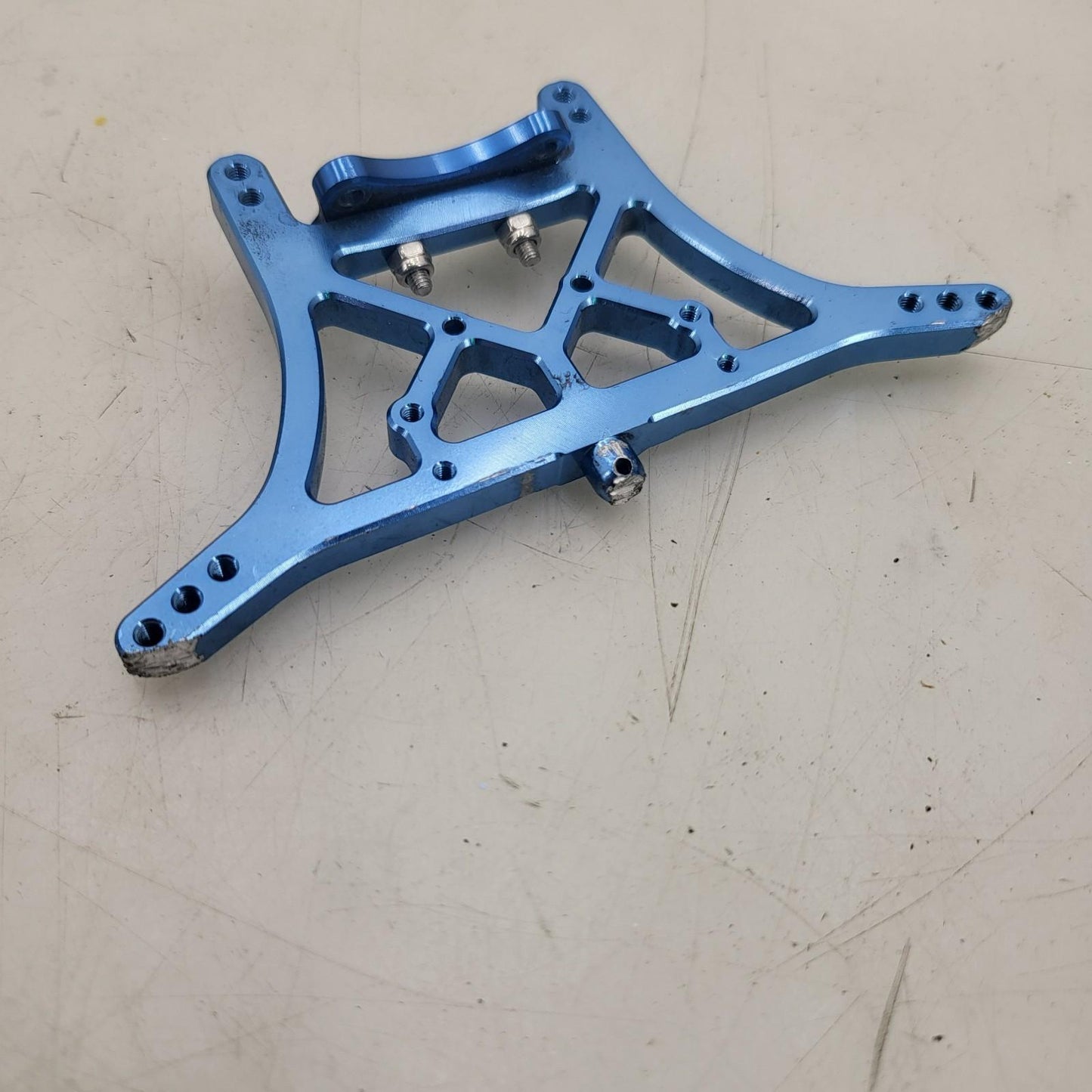 STRC blue aluminum rear shock tower for Traxxas 2WD Slash, stampede, rustler