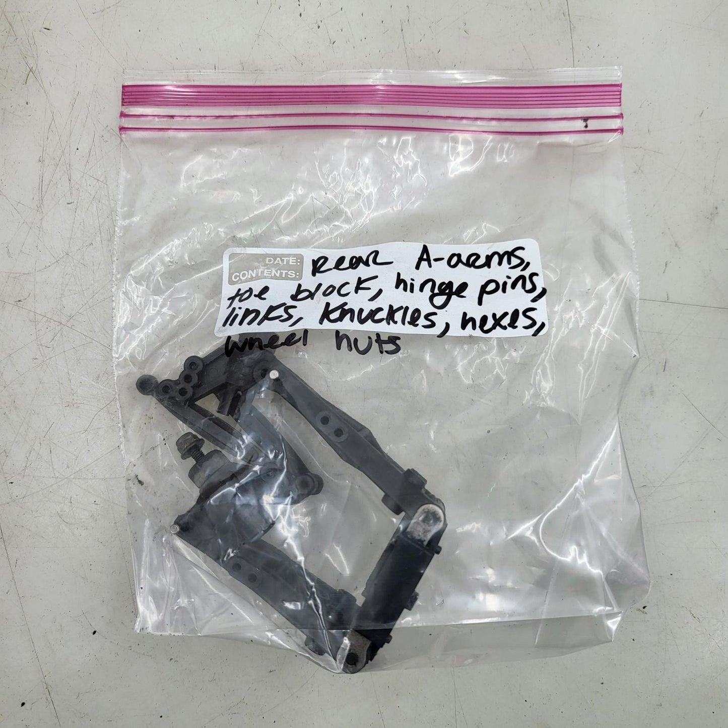 HPI Super Nitro RS4 Rally A-arms, knuckles, links, hinge pins, toe block, hexes