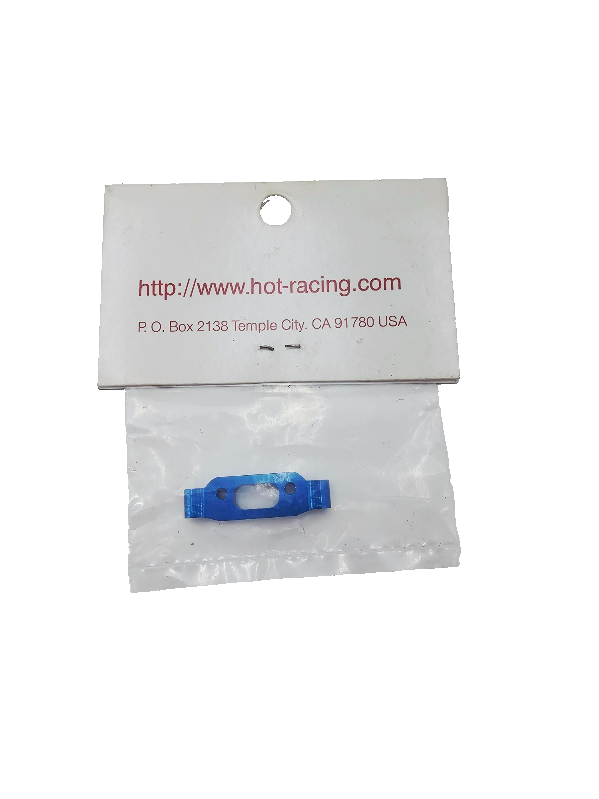Hot Racing blue aluminum rear arm mount 18t #AET1006