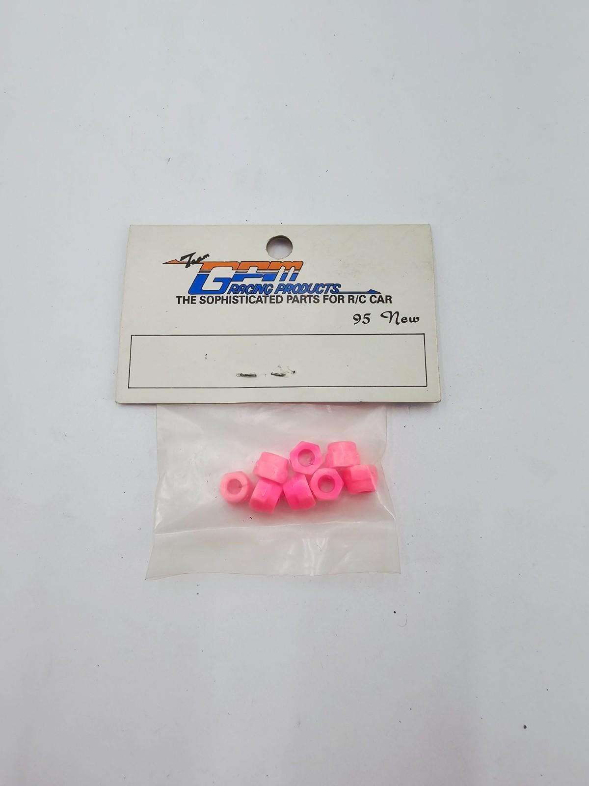 GPM m4p pink nylon nuts 8-32 4mm, NOS