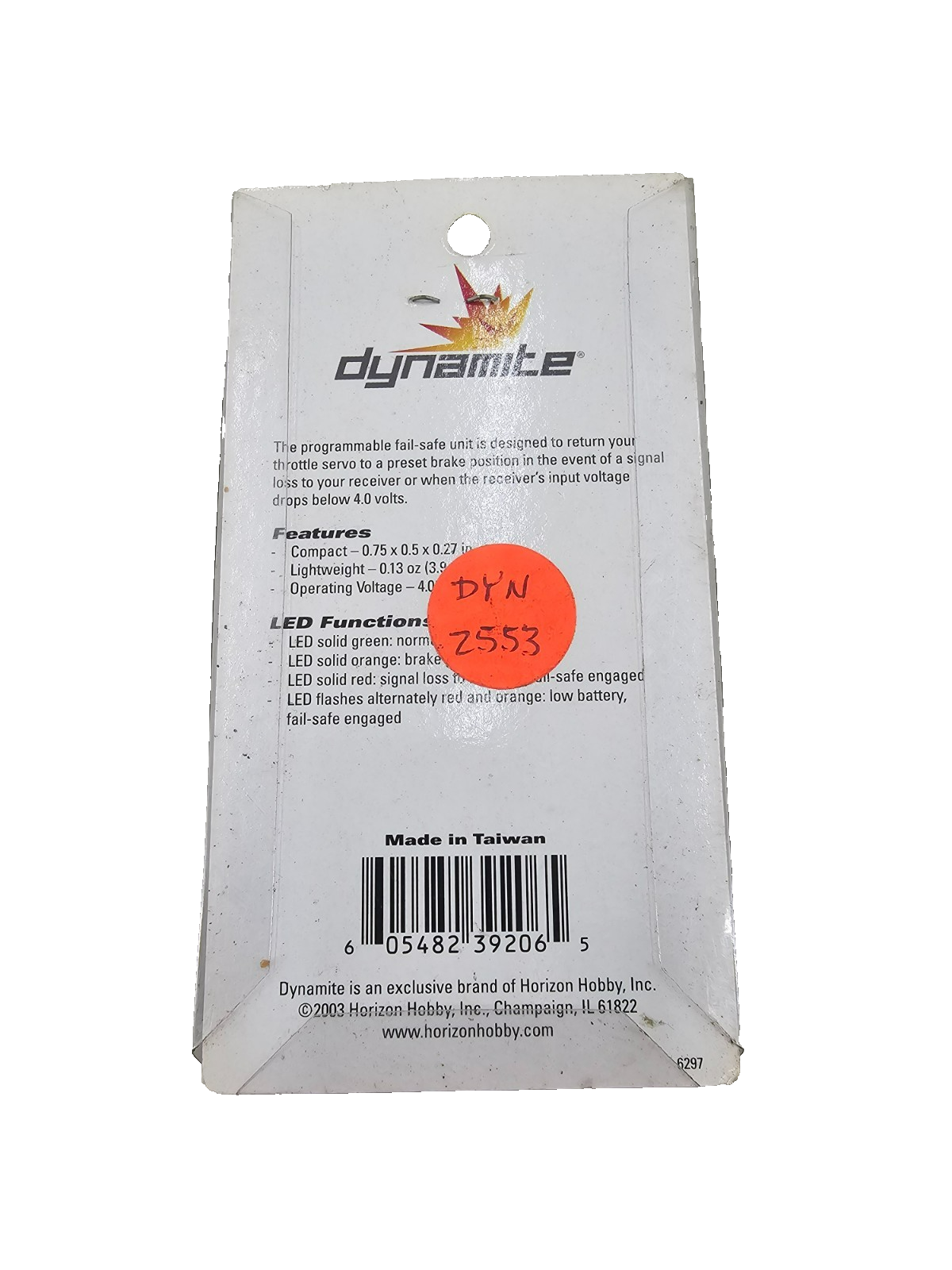 Dynamite Race guard Micro fail safe unit NOS #2553