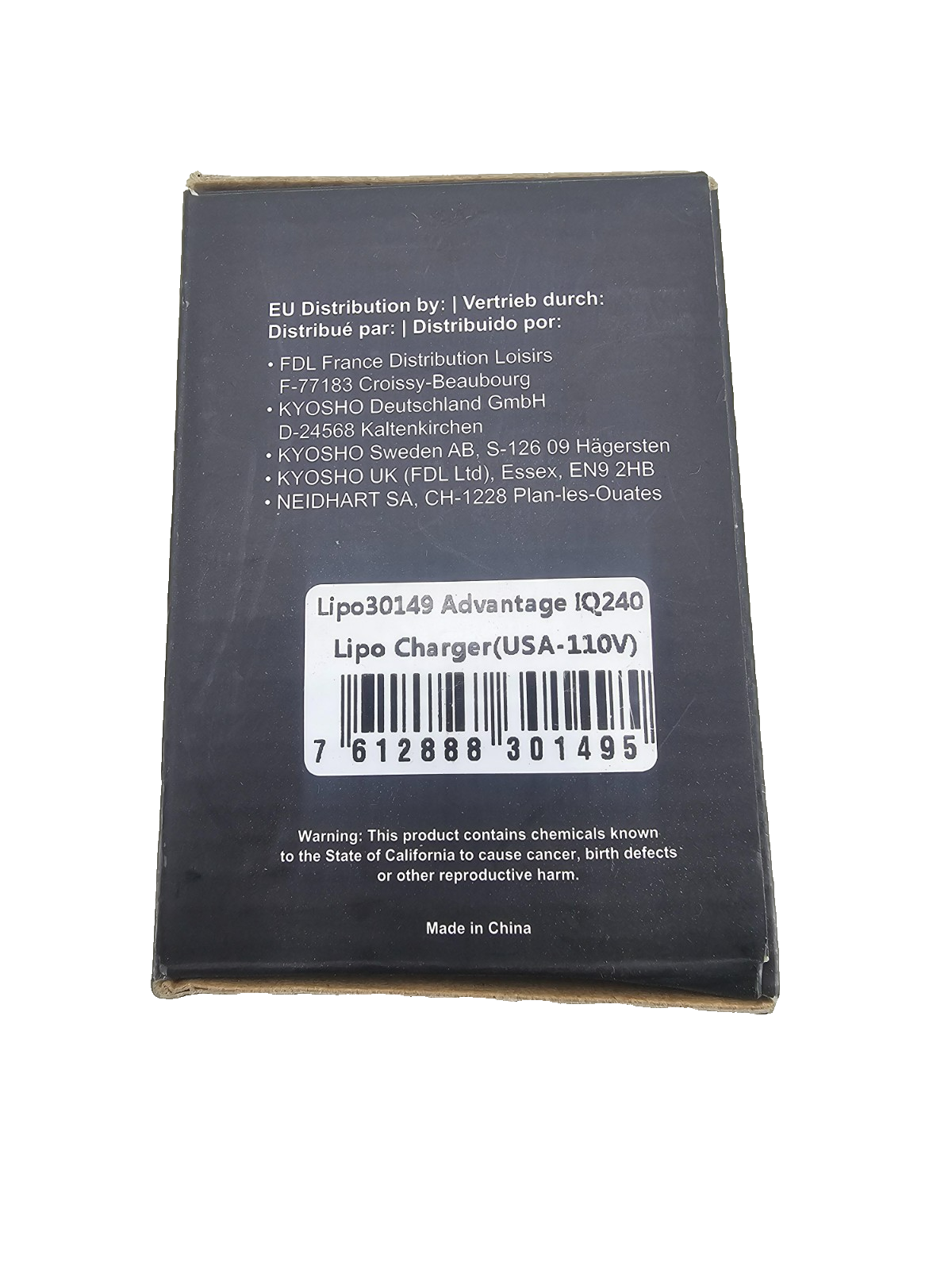 Advantage IQ240 Li-Po Compact Charger 110V for 2S & 3S, New in box
