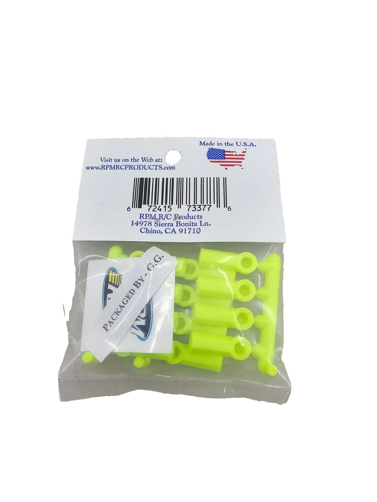 RPM Yellow rod ends 4-40 x12 #73377