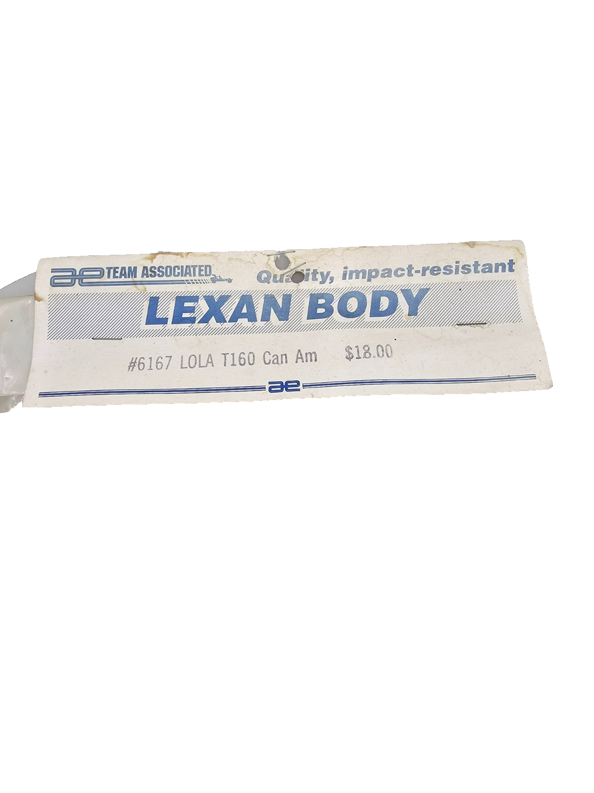 Team Associated 1/10 NOS Vintage Lola TI60 Pan car body new unpainted #6167