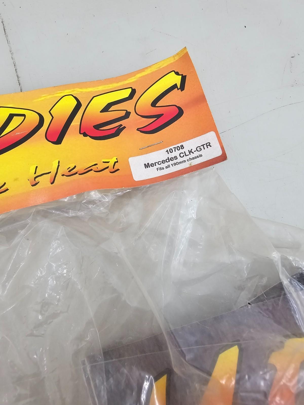 Hot Bodies 190mm chassis Vintage NOS Mercedes CLK-GTR unpainted body Rare #10708