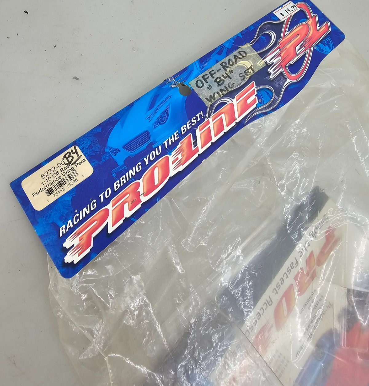 Pro-Line racing 1/10th scale B4 Off-road wing pack, NOS Vintage #6232