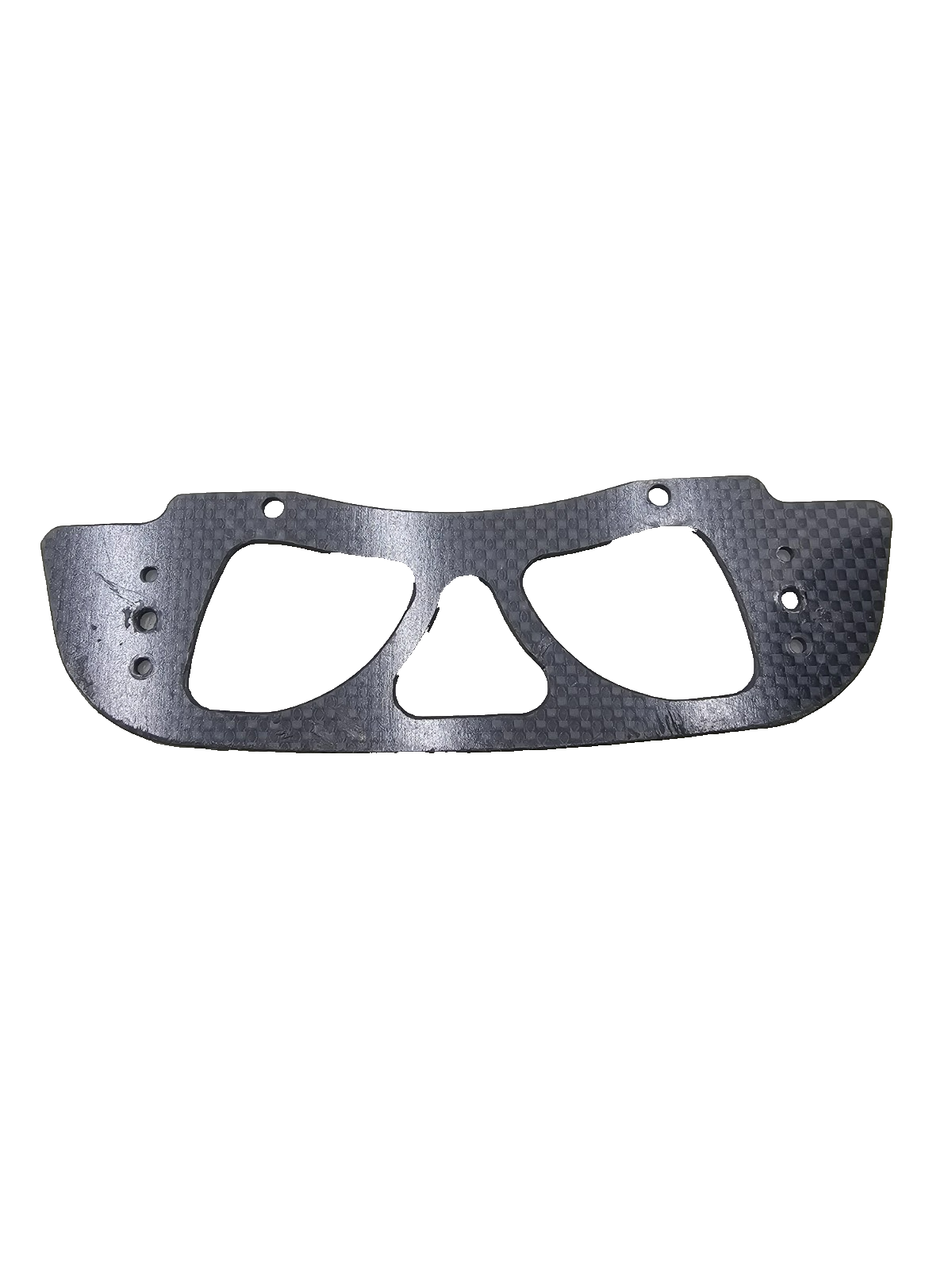 Vintage RC Pan oval carbon graphite front bumper "Bandit products" Sticker