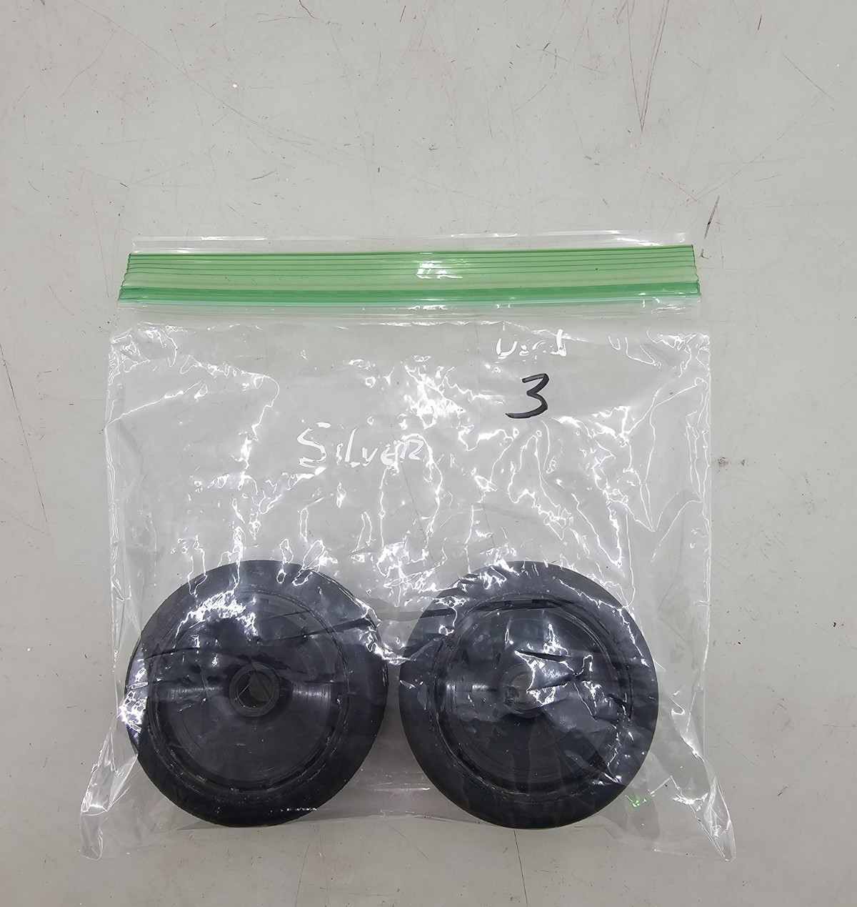 BSR (Silver) Featherweight black wheels for 1/10 pan car