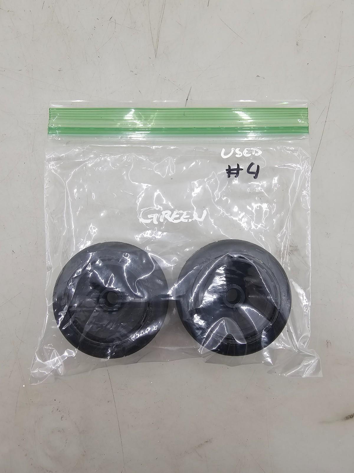 BSR (Green) Featherweight black dish wheels for 1/10 pan car