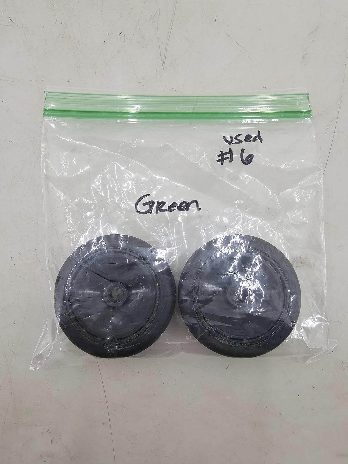 BSR (Green) Featherweight black dish wheels for 1/10 pan car
