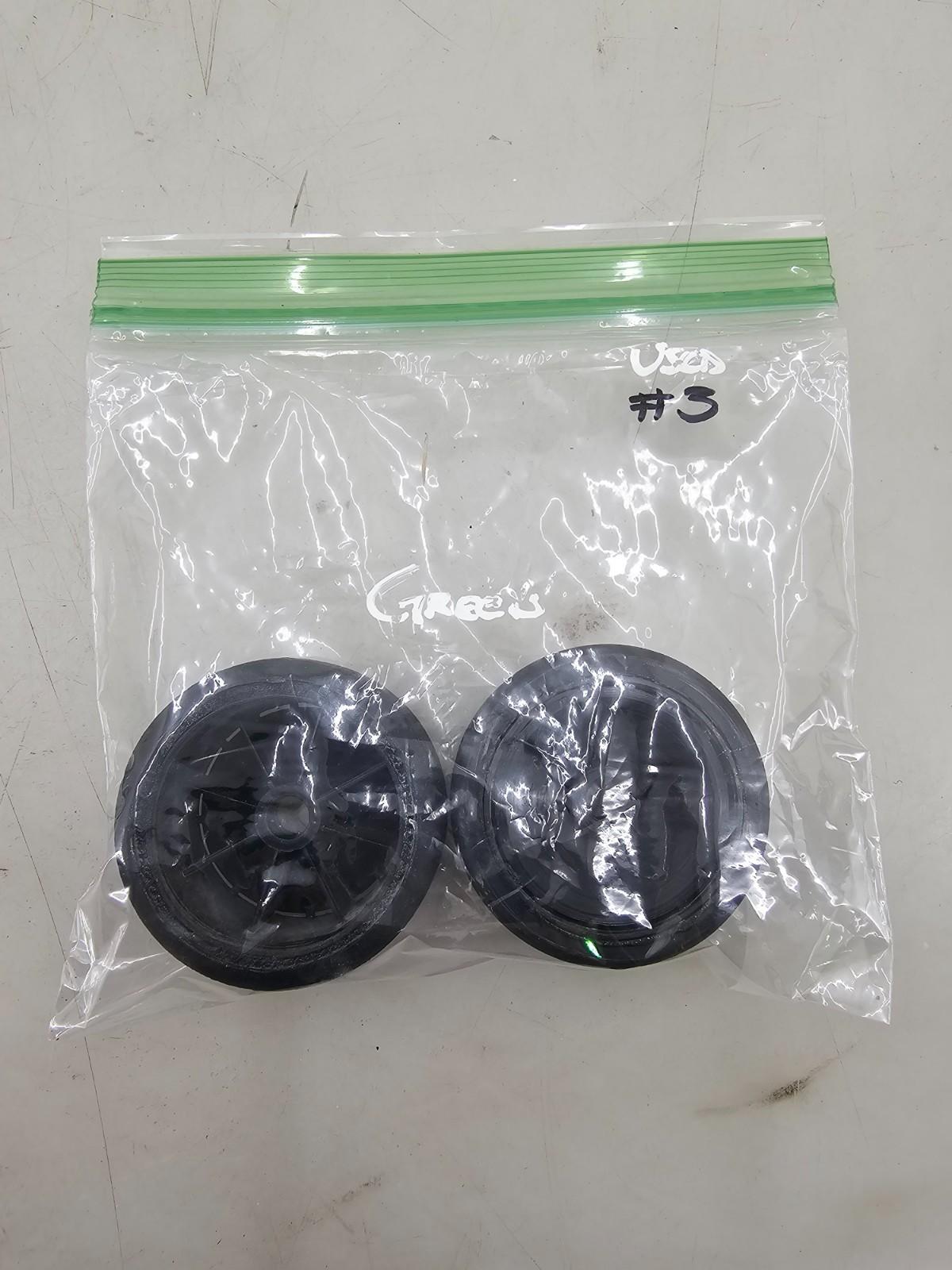BSR (Green) Featherweight black dish wheels for 1/10 pan car