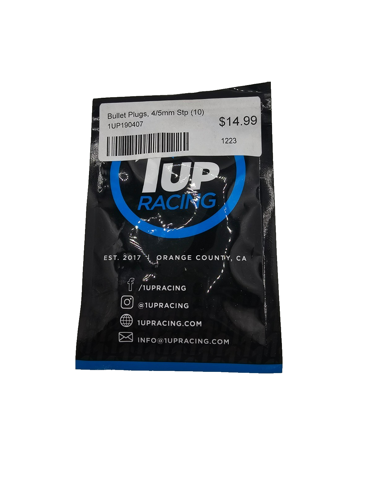 1UP Racing LowPro bullet plugs 4/5mm stepped #190407