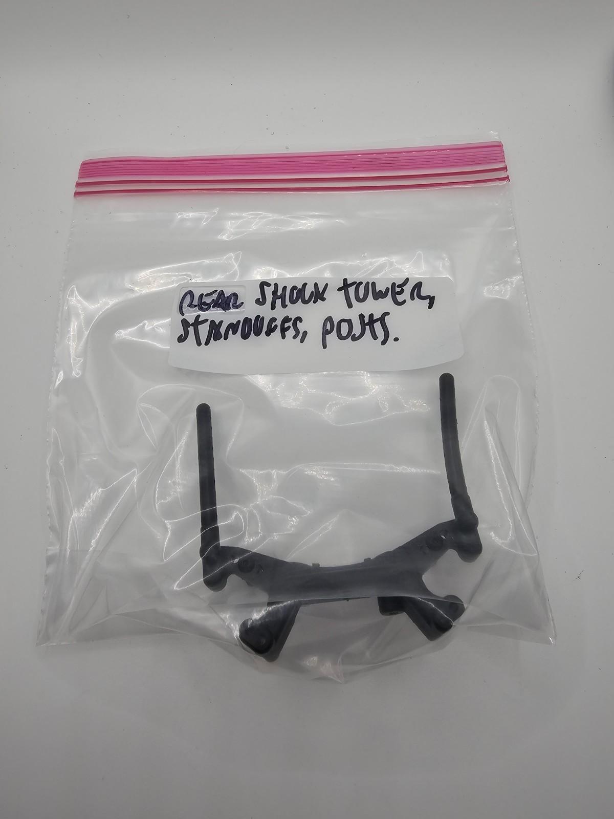 Team Associated Nitro TC3 NTC3 rear shock tower with body posts and standoffs