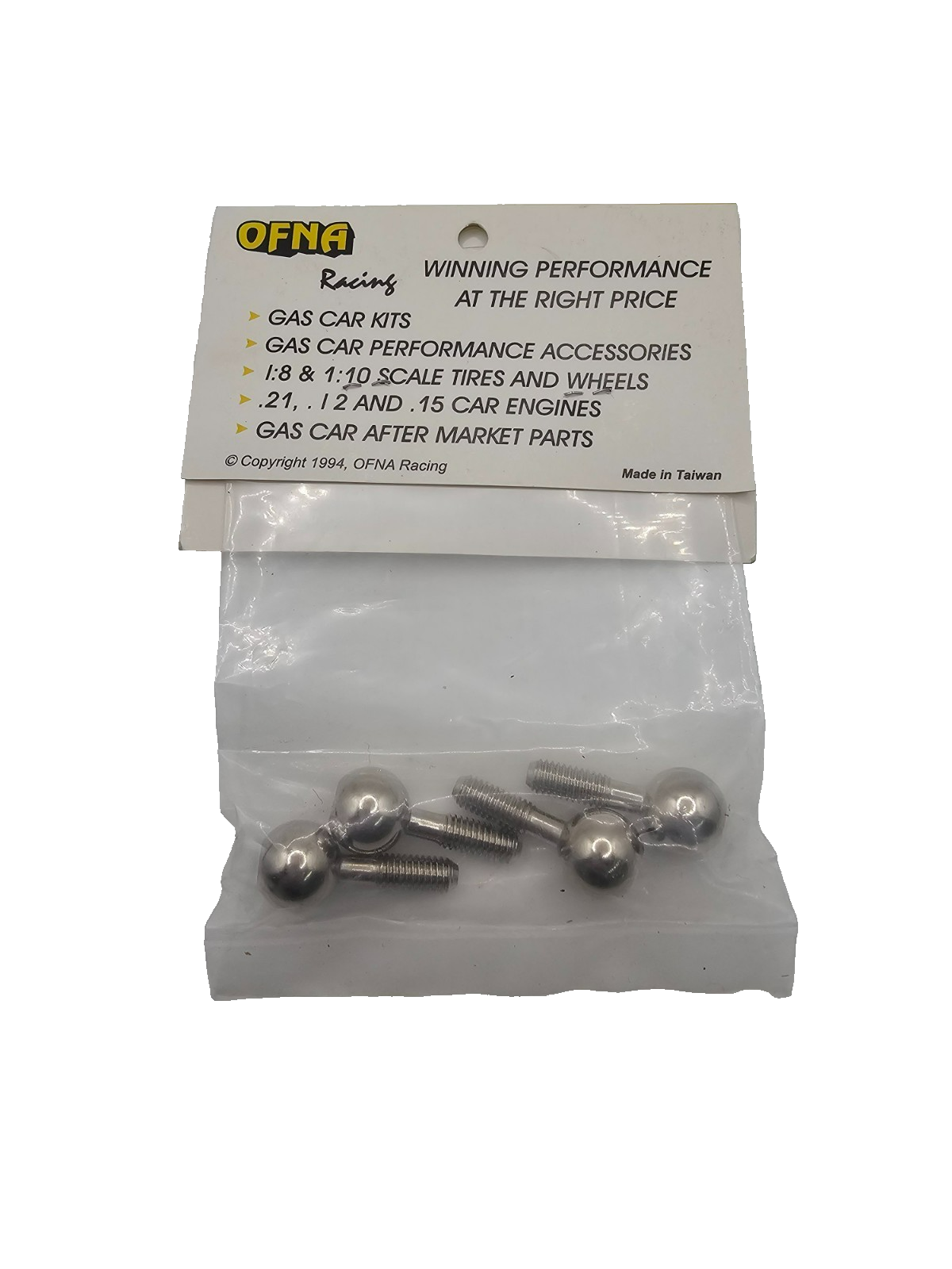 Ofna steel pivot balls `for MBX4 4 pack #36903
