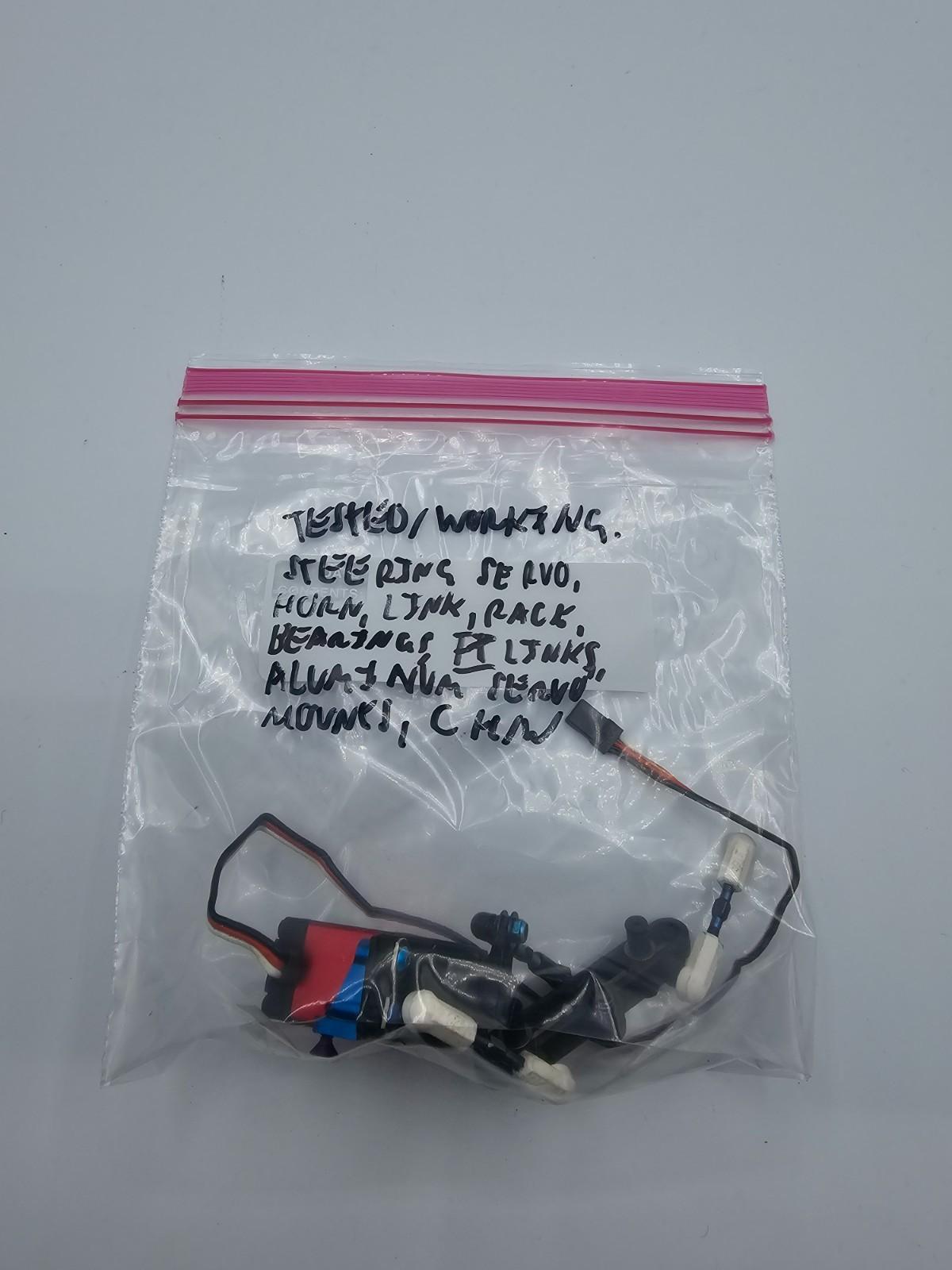 Associated FT TC3 steering servo w/ aluminum mounts, rack, links, horn, working