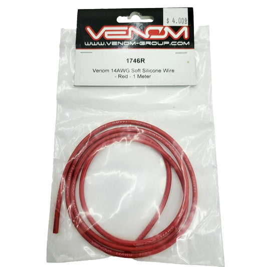 Venom 14AWG Soft silicone wire 1 meter, red #1746R