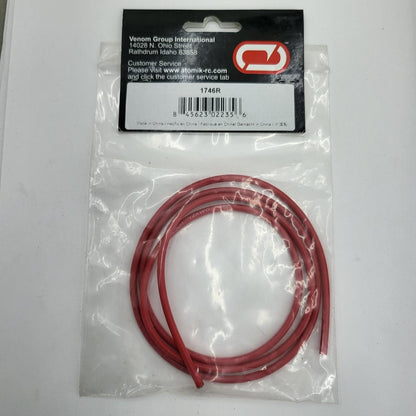 Venom 14AWG Soft silicone wire 1 meter, red #1746R