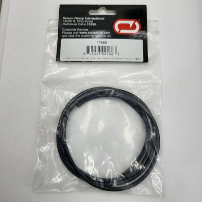 Venom 14AWG Soft silicone black wire 1 meter #1746B