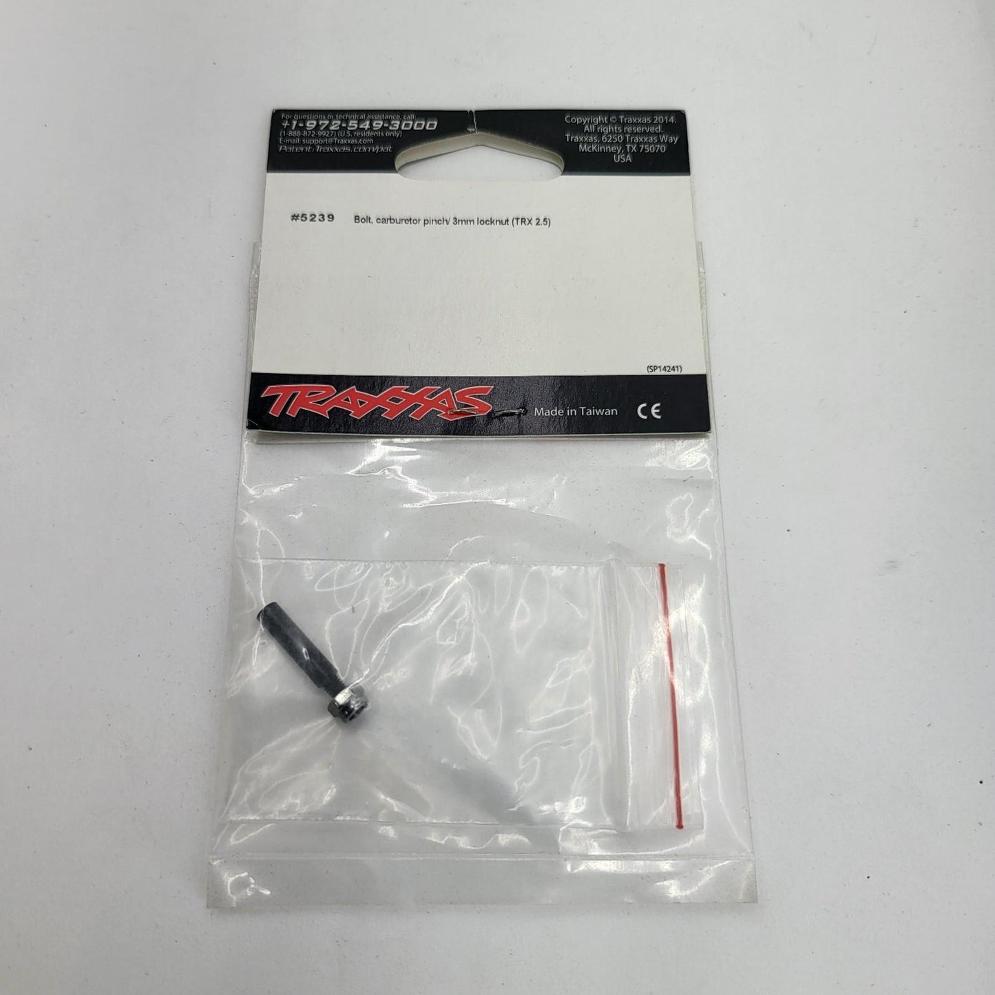 Traxxas carburetor pinch bolt w/ lock nut 2.5 and 3.3 engines #5239