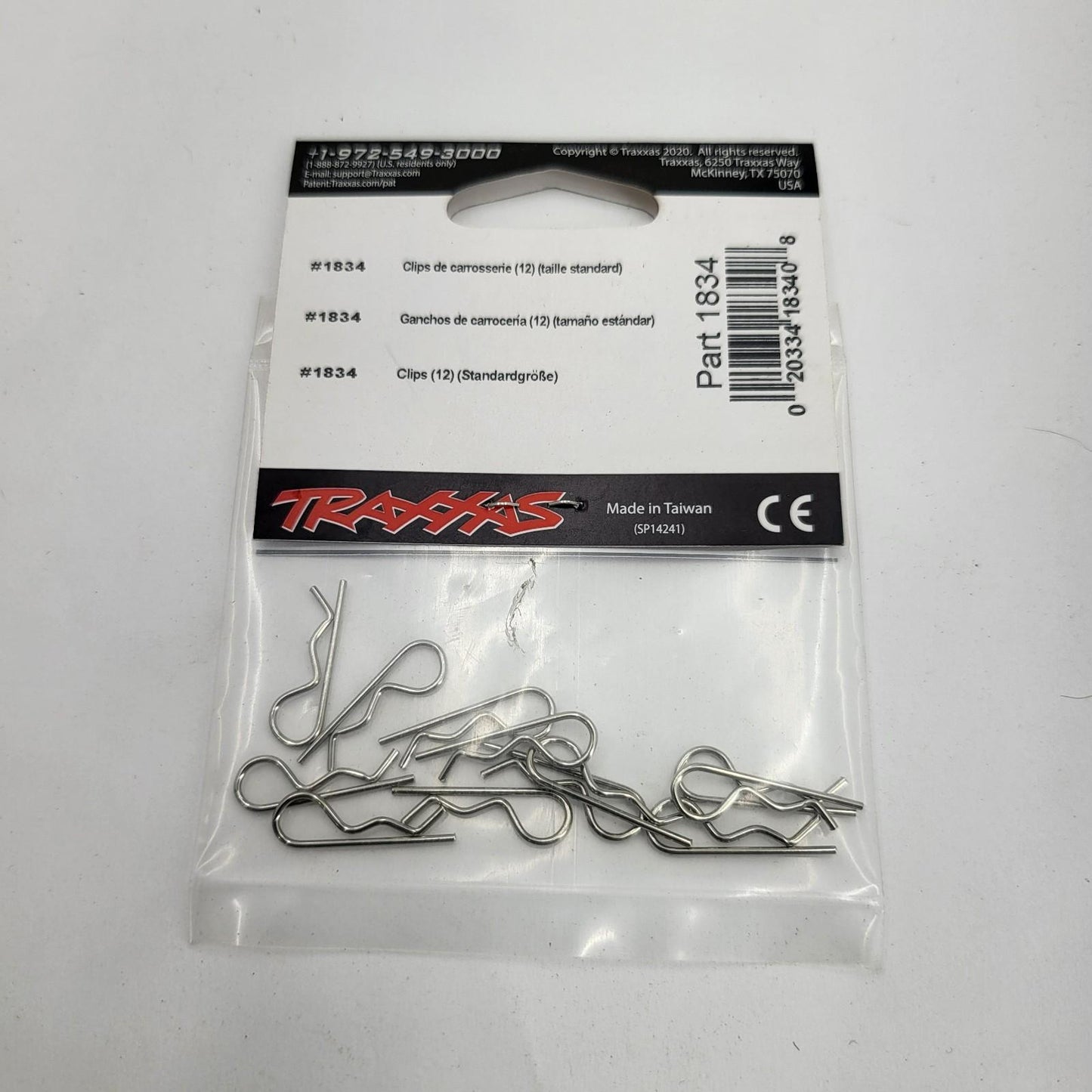 Traxxas standard size body clips, x12 #1834