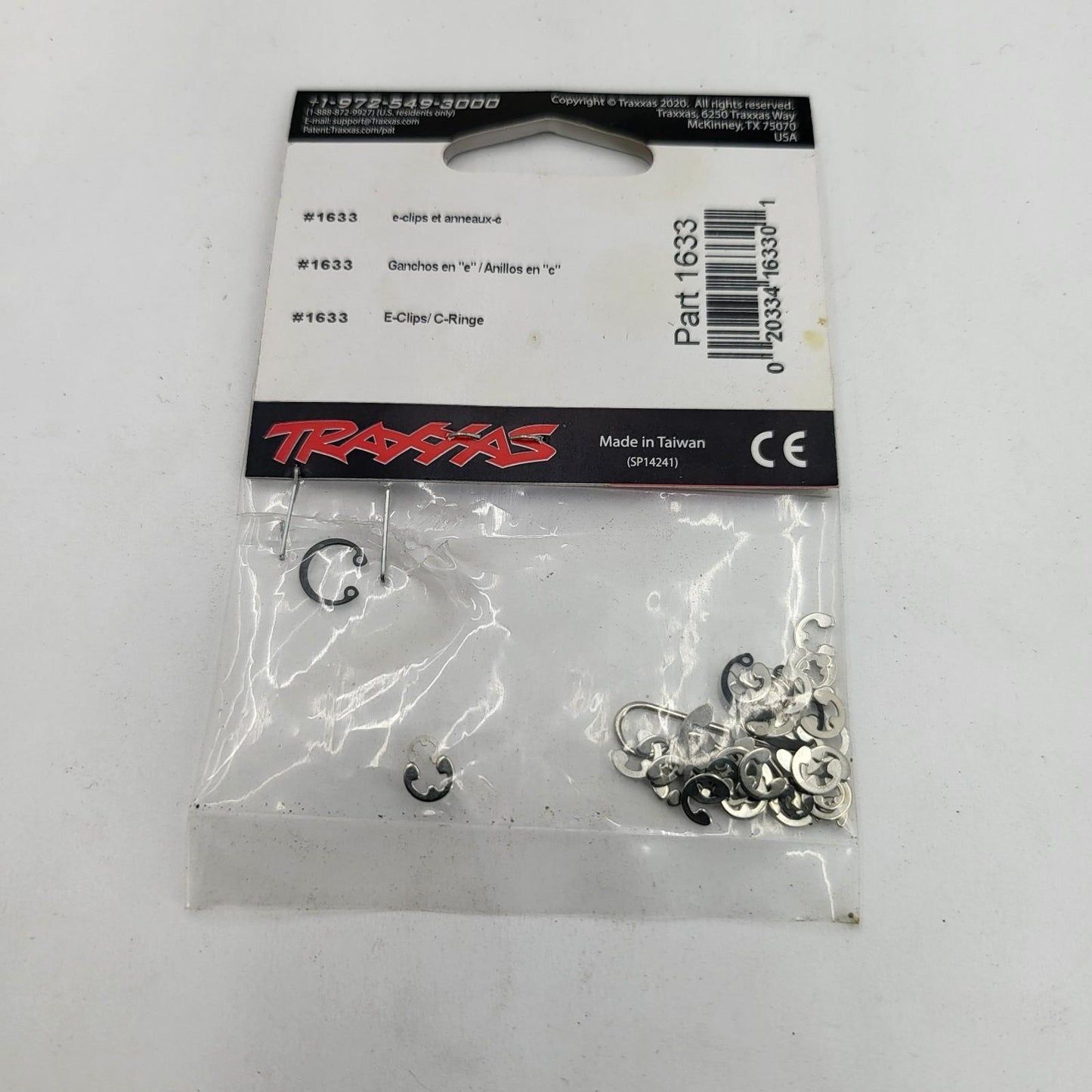 Traxxas E-clip, C-clip, snap R rings #1633