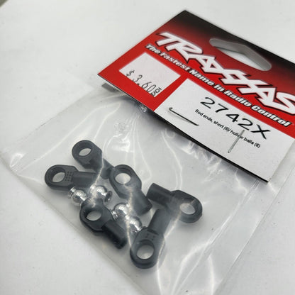 Traxxas Slash, rustler, stampede short rod ends set of 6 #2742X