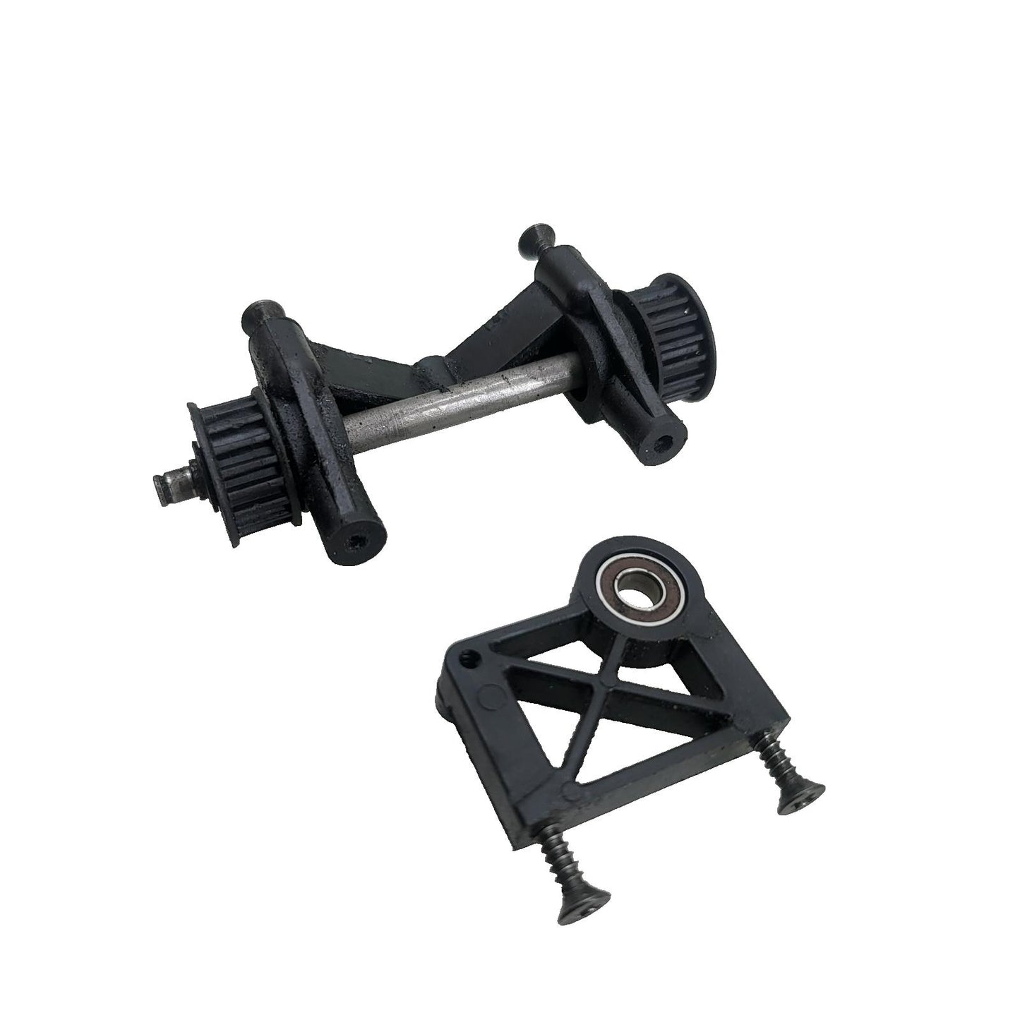 HPI RS4 Nitro Jackshaft, center shaft, pulleys, bearing