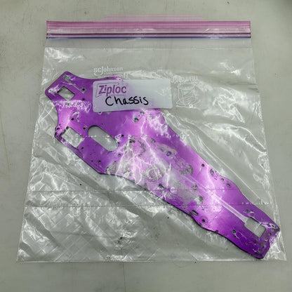 HPI RS4 Nitro purple 2mm aluminum chassis