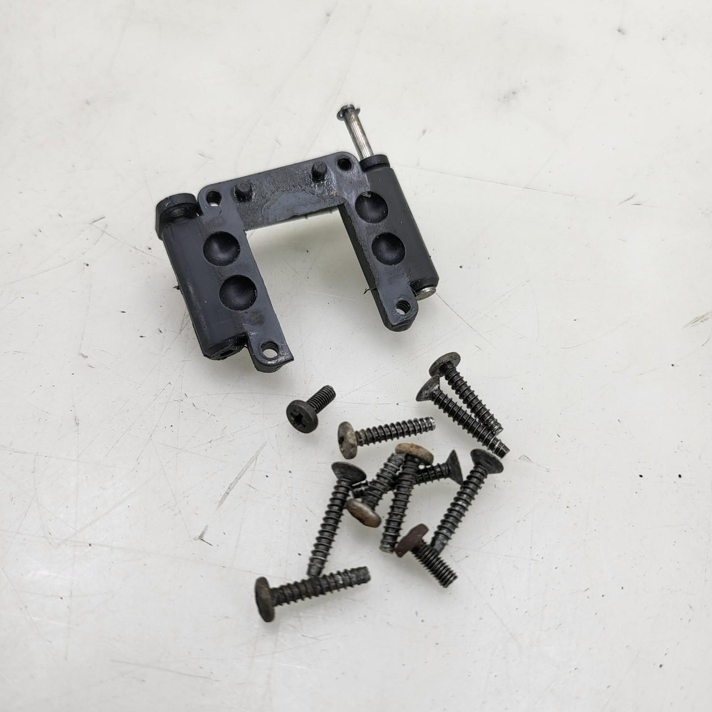 HPI Nitro RS4 front hinge pin brace, metal, + misc. hardware