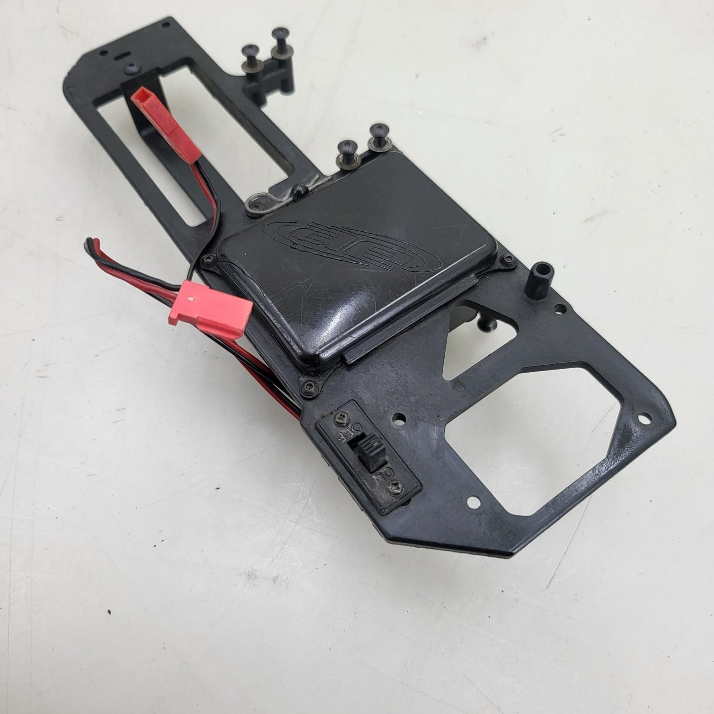 Team Associated Nitro TC3 upper deck, receiver box, switch, battery tray