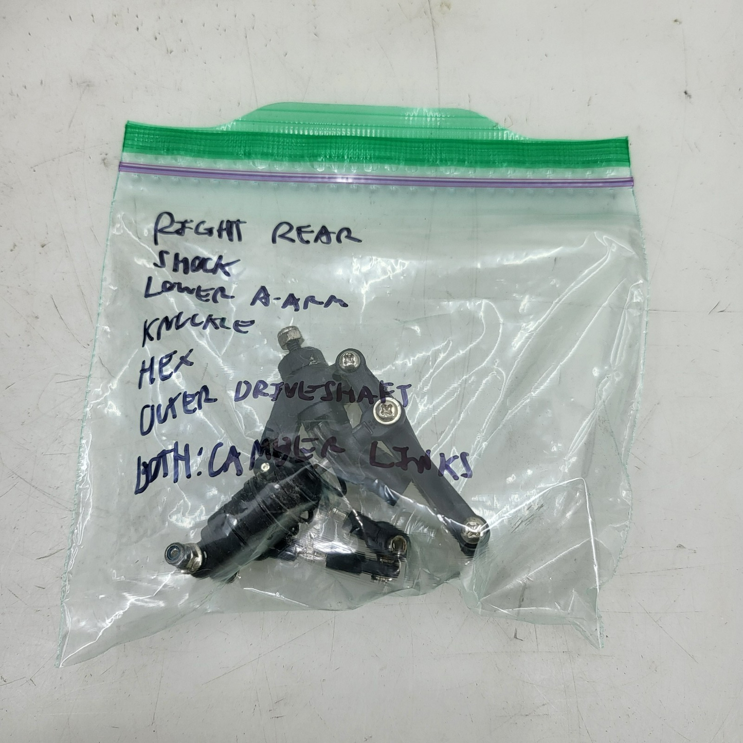 Traxxas 4-Tec Nitro Lower arm, knuckle, shock, outer driveshaft, camber links