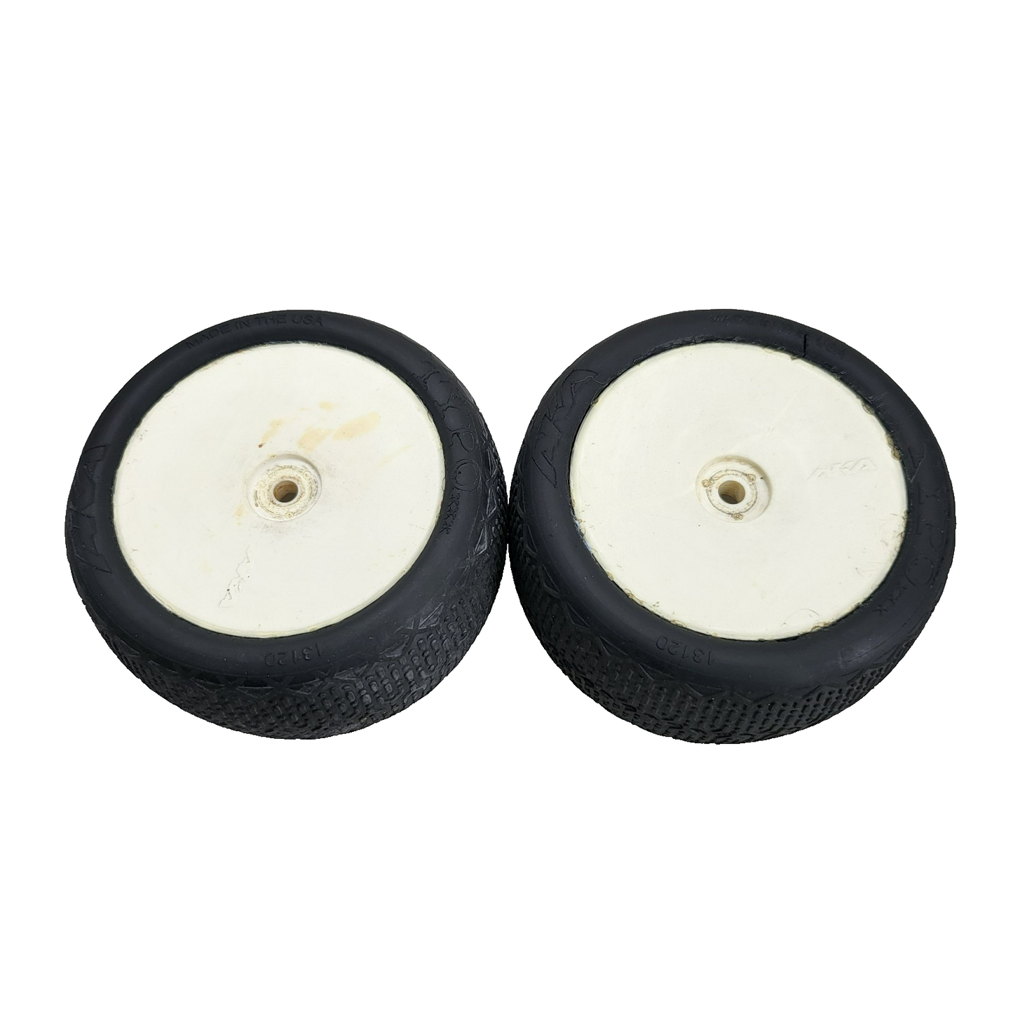 AKA Typo 1/10 buggy tires #13120 on white wheels