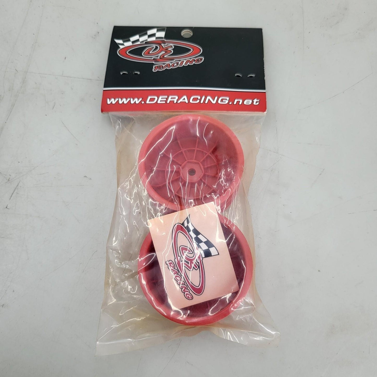DE Racing speedline DER-SB-AFR wheels red, Kyosho front x2