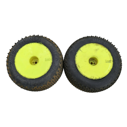 Proline step pin PRO-97 tires on Losi buggy wheels, yellow x2, 1/8th