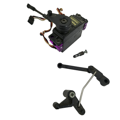 HPI RS4 Nitro Futaba steering servo S3003 w/ steering linkage & aluminum mounts