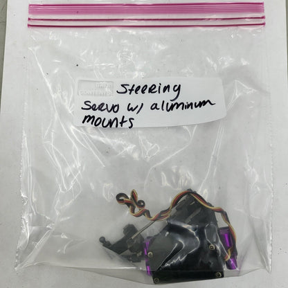 HPI RS4 Nitro Futaba steering servo S3003 w/ steering linkage & aluminum mounts