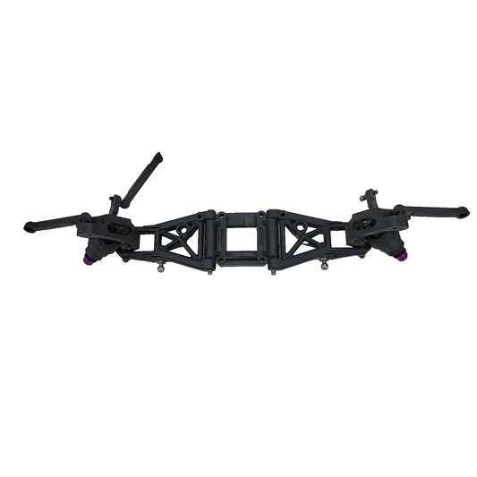 HPI RS4 Nitro 1/10 front A arms, knuckles, hinge pin, links, wheel nuts