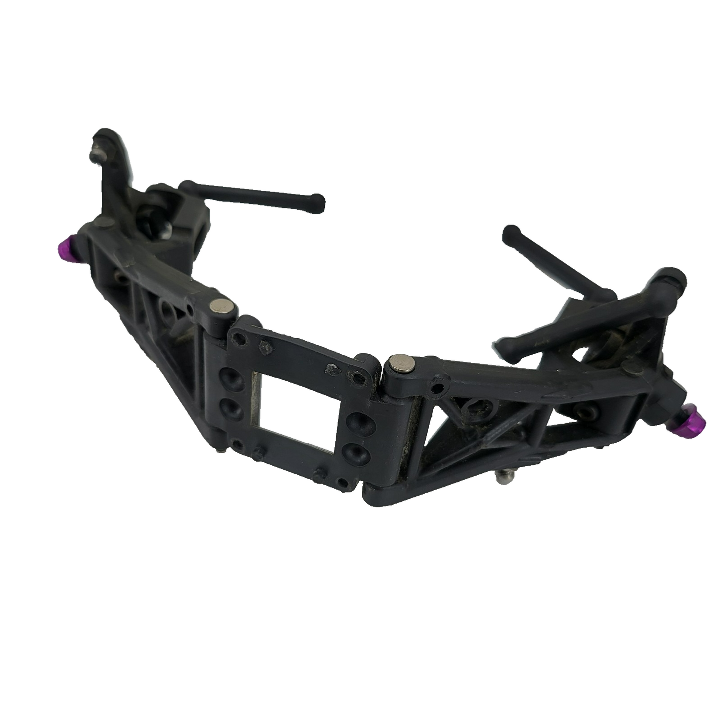 HPI RS4 Nitro 1/10 front A arms, knuckles, hinge pin, links, wheel nuts