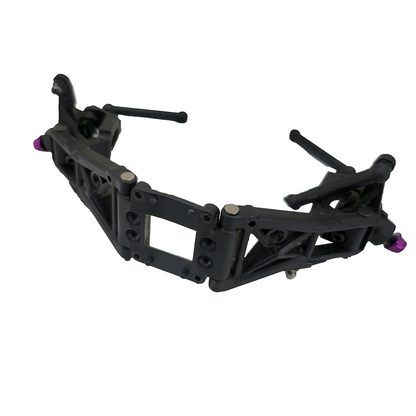 HPI RS4 Nitro 1/10 front A arms, knuckles, hinge pin, links, wheel nuts