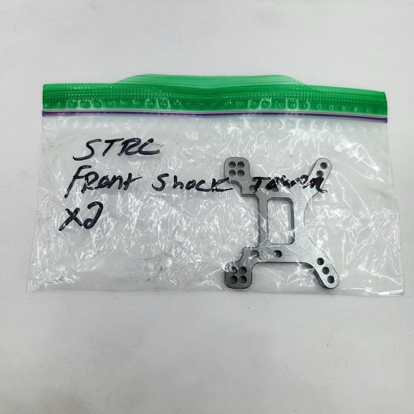Axial EXO Terra aluminum front shock tower  STRC silver