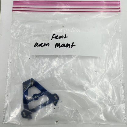 Traxxas Revo front bulkhead tie bar blue aluminum