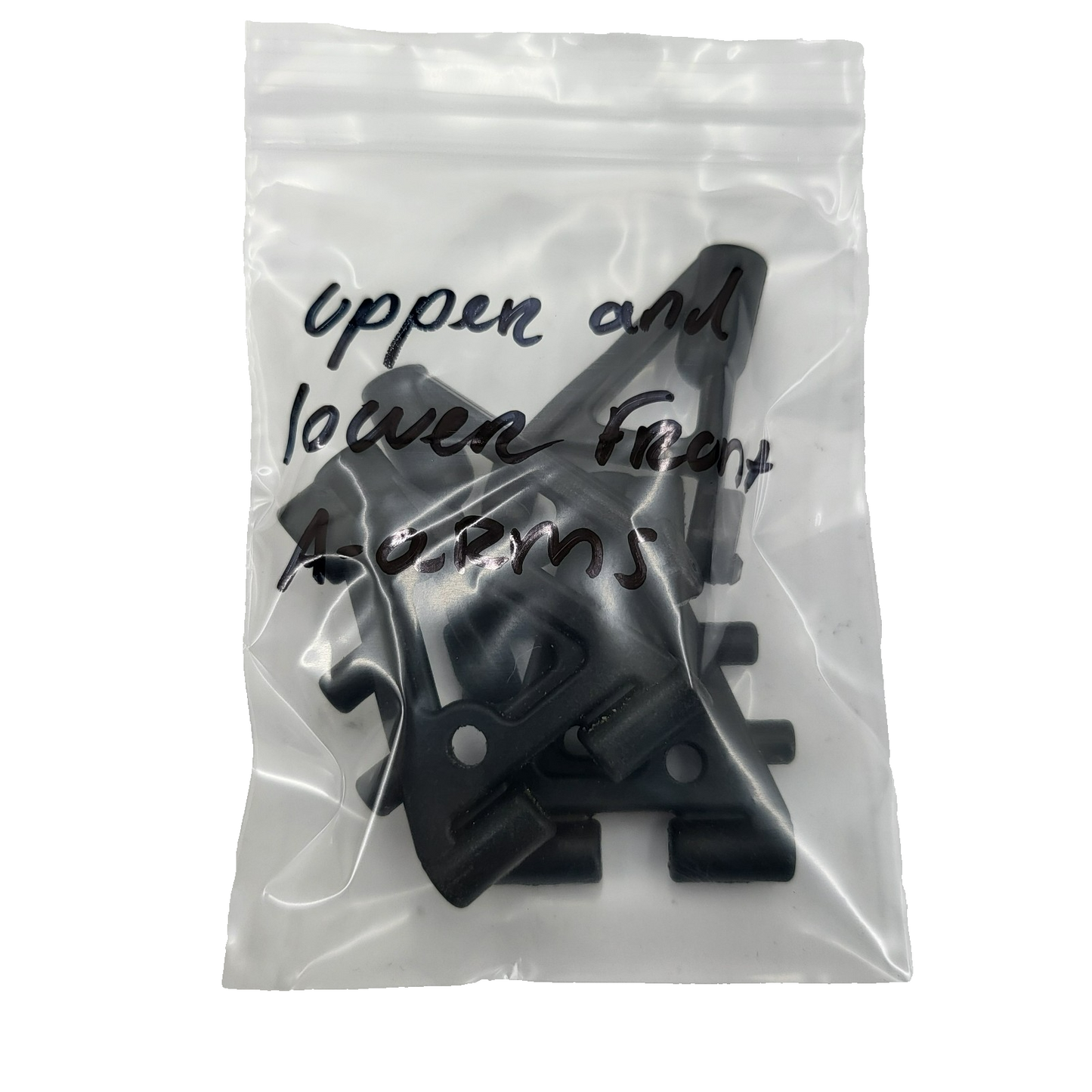 Team Associated Nitro TC3 upper and lower front A-arms, plastic
