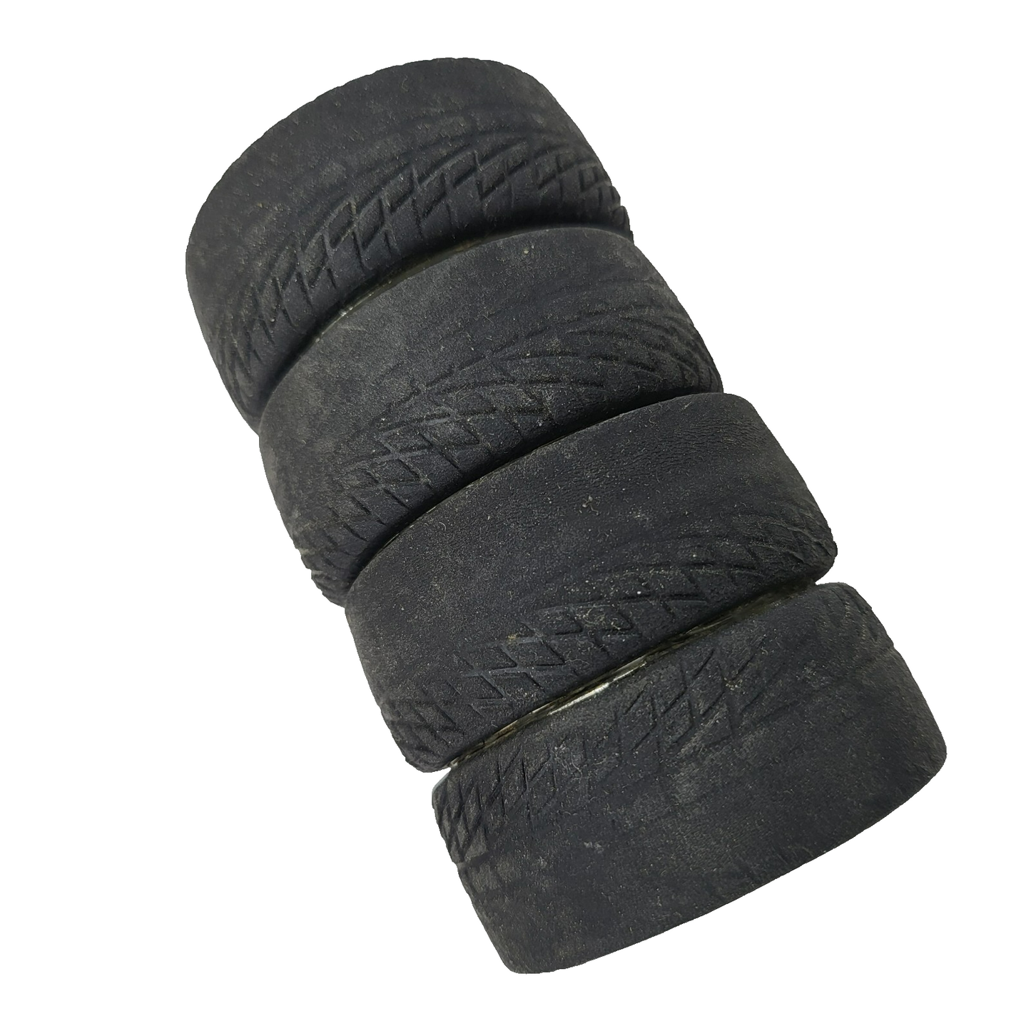 Team Associated TC3 Tires/Wheels Mounted, worn