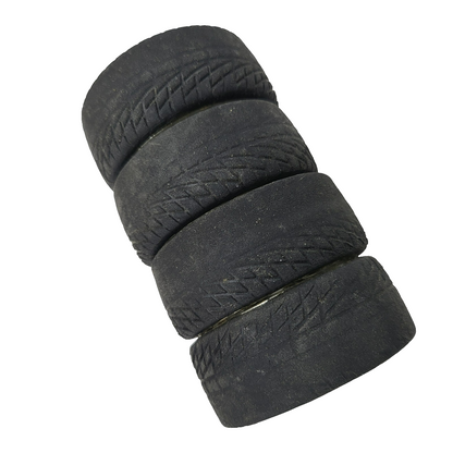 Team Associated TC3 Tires/Wheels Mounted, worn