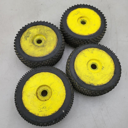Panther tires on yellow 1/8th buggy wheels , 17mm, x4